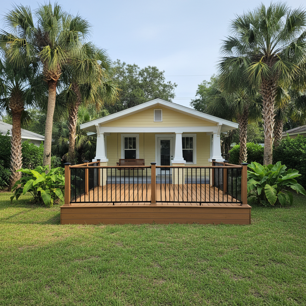 Composite Decking completed by Nova Deck Co in Cape Coral, FL