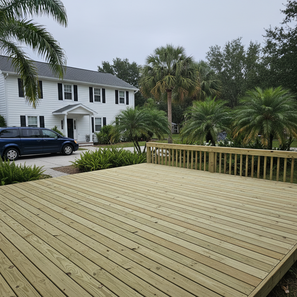Composite Decking completed by Nova Deck Co in Nokomis, FL