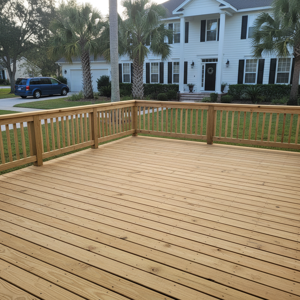 Nova Deck Co crew at work on a home in Port Charlotte, FL